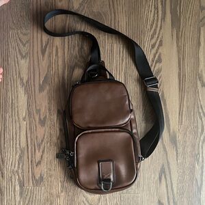 Zara Dark Brown Men's Belt Bag